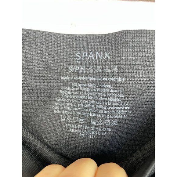 SPANX Seamless Leggings Black Small - Picture 3 of 5
